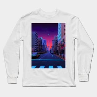 Moon Street (Tokyo) Long Sleeve T-Shirt